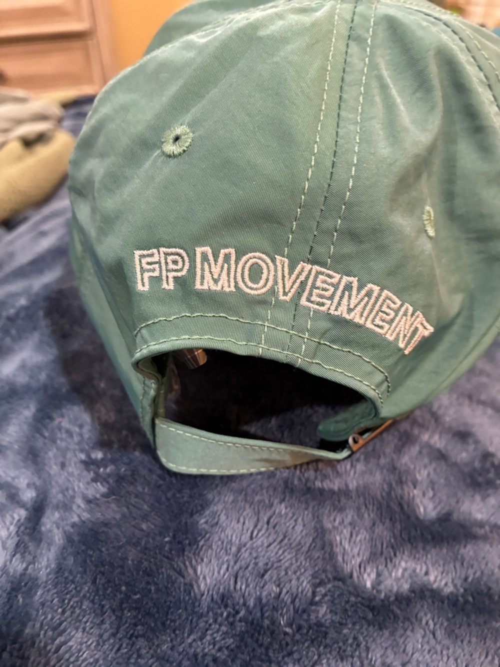 FP Movement by Free People Green Baseball Cap with White MOVE' Embroidery - Picture 3 of 3